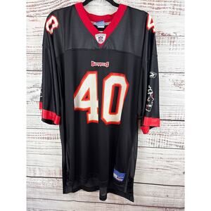 VTG Mike Alstott Tampa Bay Buccaneers Reebok Authentic NFL Jersey 40 Football XL
